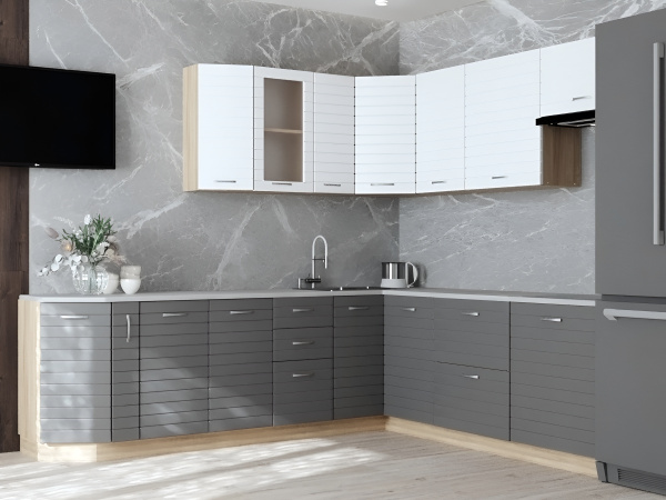 Фасад Софт Тач ГРАФИТ под духовку 114 * 450  /  Бомон